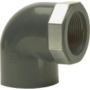 PVC-U - Adhesive fitting angle 90°, 25 mm x...