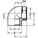 PVC-U - Złączka samoprzylepna kątowa 90°, 32 mm x...