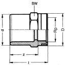 PVC-U - Nipplo di riduzione adesivo, 63 mm x...