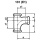 Hermann Schmidt Malleable iron fitting galvanised No.131 Elbow T-piece d = 1 NEW