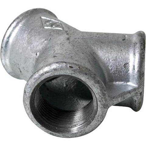 Hermann Schmidt malleable cast iron fitting galvanised no.220 Y manifold d = 1/2 NEW