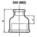 ATUSA Malleable cast iron fitting steel no.240 Reducing...