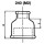 Hermann Schmidt malleable cast iron fitting galvanised No.240 Reducing socket d = 3/8x1/4 NEW