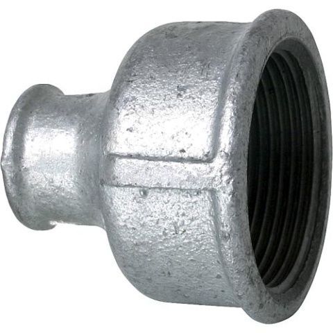 Hermann Schmidt malleable cast iron fitting galvanised no.240 Reducing socket d = 1/2x1/4 NEW