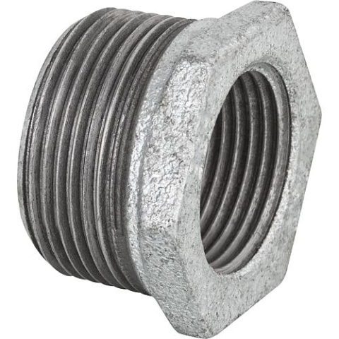 Herraje de hierro maleable galvanizado No.241 Reductor d = 1 1/4x1 NUEVO