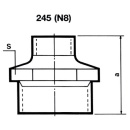 ATUSA Malleable cast iron fitting steel no. 245 Reducing...