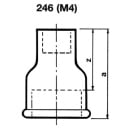 Malleable iron fitting galvanized No.246 Reducing socket...