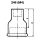 Malleable iron fitting galvanized No.246 Reducing socket I/A d = 3/4x1/2 NEW