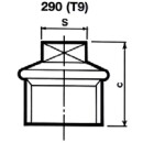 Malleable iron fitting galvanized No.290 Plug d = 1/2 NEW