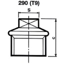 Malleable iron fitting galvanized No.290 Plug d = 3/4 NEW