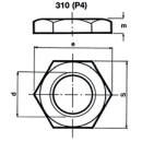 Hermann Schmidt Malleable iron fitting galvanised No.310...