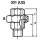 Tempergussfitting verzinkt Nr.331 Verschraubung, flach dichtend d = 1 NEU