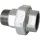 Hermann Schmidt malleable cast iron fitting galvanised no.341 screw connection conical sealing d = 1/2 NEW