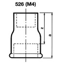 Malleable iron fitting galvanized No.526 Extension d = 1/2x40 NEW