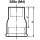 Malleable iron fitting galvanized No.529A Extension d = 1/2 NEW