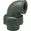 Hermann Schmidt malleable cast iron fitting, black Elbow...