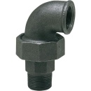 Hermann Schmidt malleable cast iron fitting, black Elbow...