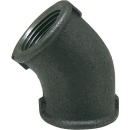 Hermann Schmidt malleable cast iron fitting, black Angle...