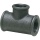 Hermann Schmidt malleable cast iron fitting, black T-piece 90°, 1 x 1/2 type 130, reduced (IG) NEW