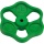 SCHLÖSSER Handwheel green polyamide 50 x 6 18590500001 NEW