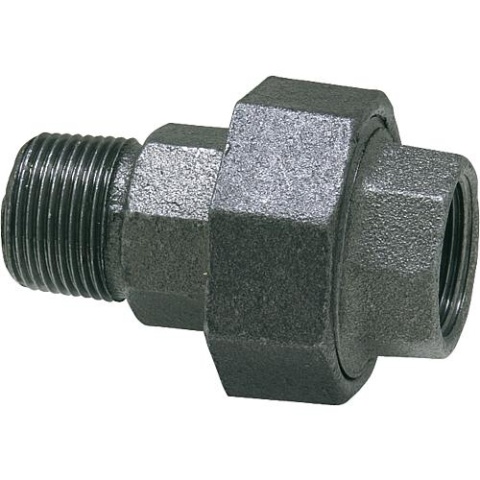 Hermann Schmidt malleable cast iron fitting, black Screw connection 11/2 (i/a) Type 341, conical sealing NEW