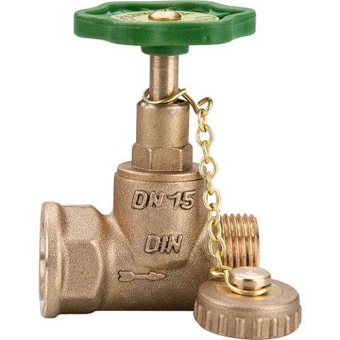 SCHLÖSSER Boiler drain valve Inlet: IT, outlet: cap/chain 1130,3/4"" 11302000001 NEW