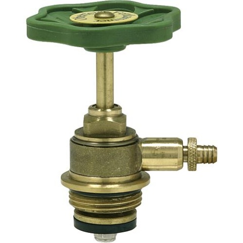 SCHLÖSSER top part for globe valve with drain, rising stem 1803 1/2"" Finish: brass 18031500001 NEW