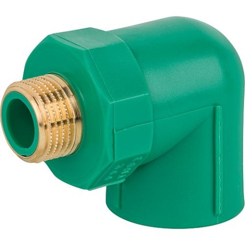 ATP PPR Tuyau Coude Filetage Extérieur PN25 25mm x 3/4 NOUVEAU