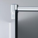 Evenes Inloop glazen douche met ETC en wandprofiel+stang rond 880x2000x8mm scherm NIEUW