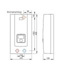 Instant waterverwarmer egaliseert PPE2 elektronisch, LCD 17/18/21/24KW, 400 Volt NIEUW