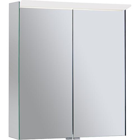 burgbad armadio a specchio Suri 1 con luce superiore a LED, 2 porte, 606x670x200mm NUOVO