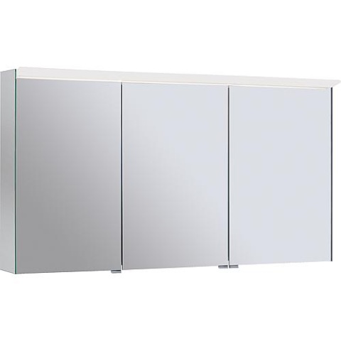 burgbad armadio a specchio Suri 1 con luce superiore a LED, 3 porte, versione sinistra, 1206x670x200mm NUOVO