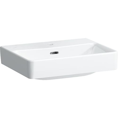 Laufen Pro S lavabo con enjuague manual 450x340mm, blanco, con rebosadero, 1 agujero de grifo en el centro NUEVO