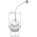 Ablaufventil 1 1/2 x 30 mm mit Stopfen und Kette NEU