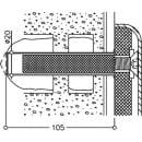 NORMBAU fixing set for hollow brick, hollow block...