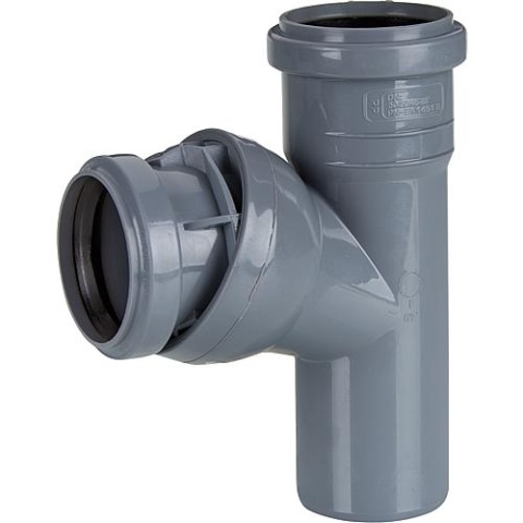 Racor Airfit HT DN50,45°-88°,ajustable en pasos fabricado en PP según EN1451 B 28050AV NUEVO