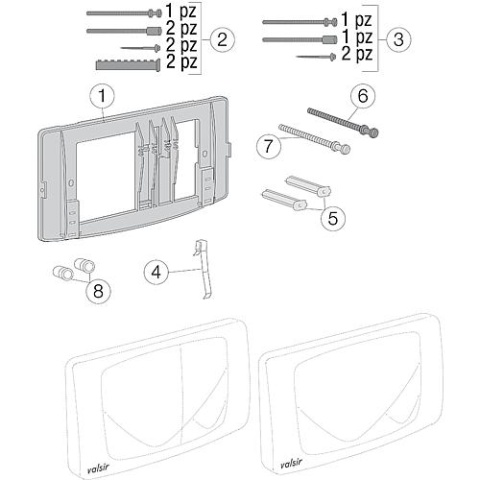 valsir Angel 2-quantity extension set NEW