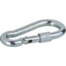 Wanner fire brigade snap hook galvanised with screw lock,...