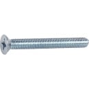 Tornillo avellanado ranura en cruz H M 6 x 50 DIN 965 4.8...