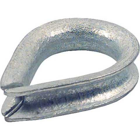 Dolezych thimbles DIN 6899 type BF galvanised, PU = 100 pieces, for wire rope 3 mm NEW