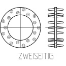 Houtverbinder tweezijdig ø 65 mm, gegalvaniseerd...