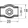 Dolezych Simplex rope clamp with screw, galvanised, maximum Ø rope: 6 mm NEW