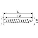 SPAX WIROX medio tornillo de cabeza redonda rosca completa T - STAR Plus ø 4,0 x 30 mm, PU 200 piezas 4003530166037 NUEVO