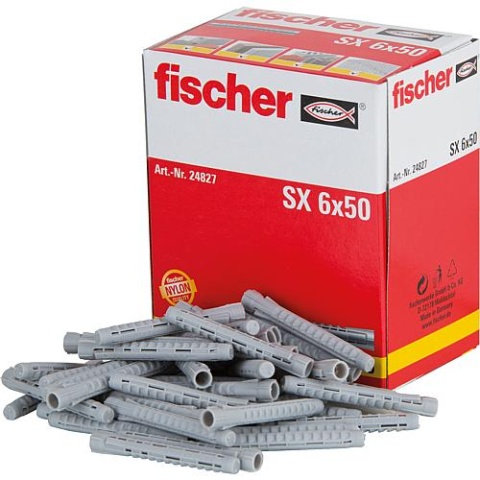 Tassello Fischer SX lungo 6 x 50 speciale per mattoni forati PU 100 24827 NUOVO