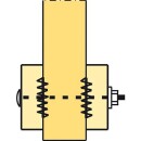 Inpersdeuvel verzinkt 62 x 21 5701953366827 NIEUW