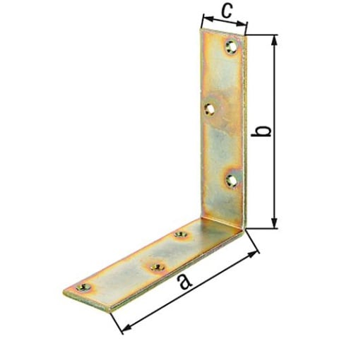 Angolo di trave, 150x150x40mm zincato 333553 NUOVO