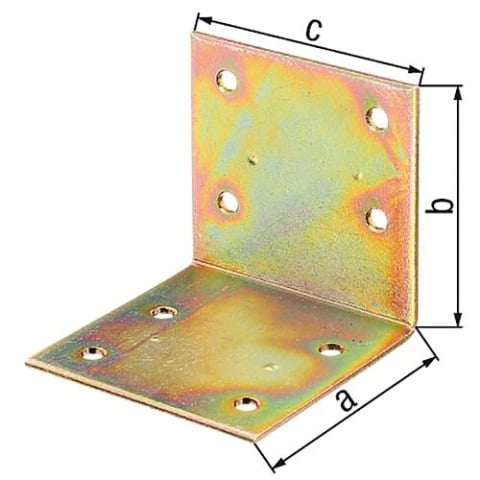 Breitwinkel 60x60x60mm, galvanisch verzinkt, dickschichtpassiviert 332709 NEU