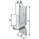 Kloben auf Platte, DI, ø 13 mm, 100 x 35 mm,...