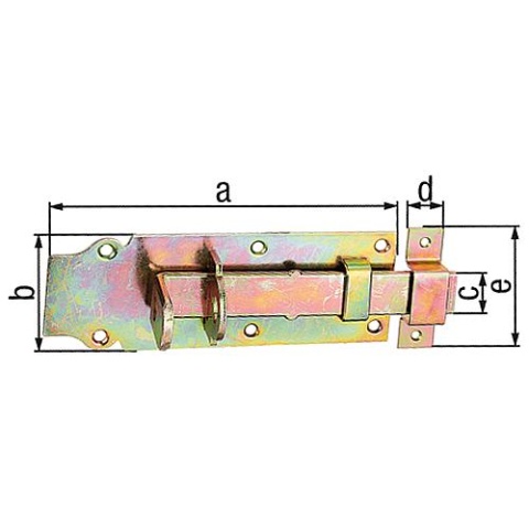 Śruba blokująca prosta, z pętlą stałą, 180x72 mm, ocynkowana, pasywowana grubowarstwowo 116743 NOWOŚĆ