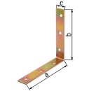 Soporte para silla, 25x25x14mm galvanizado 339180 NUEVO